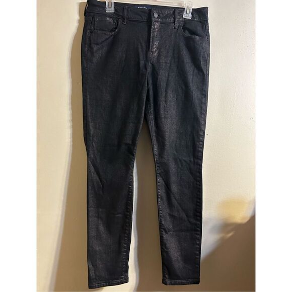 Old Navy mid rise metallic jeans size 12 - Picture 1 of 4